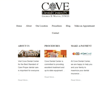 Tablet Screenshot of covedental.com